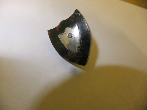 Vintage shield shaped agate - shield,