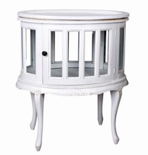 Tea Cabinet Mahogany White Bar