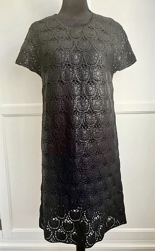 Cos black crochet - black, lace
