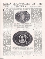 GOLD SNUFF-BOXES OF THE 18TH