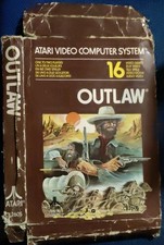 Original Atari 2600 OUTLAW No 16 Box Only