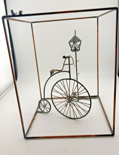 Copper art piece penny - art,