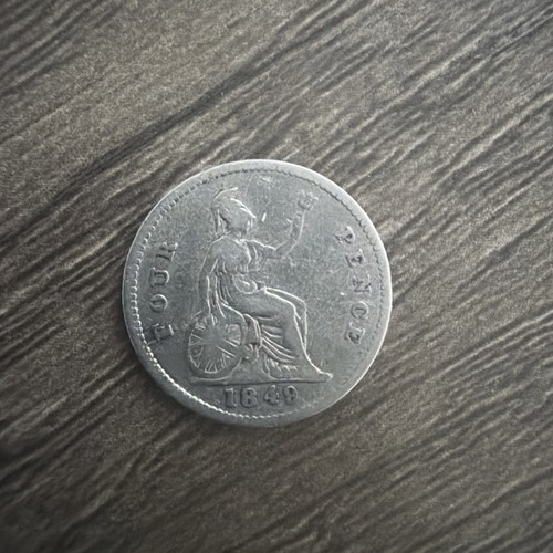 1849 groat fourpence queen - groat/fourpence,