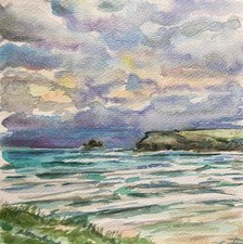 Wintery Polzeath Beach
