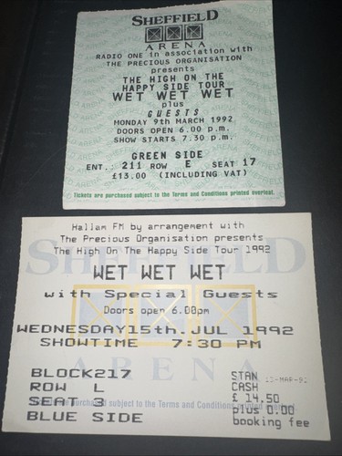 Wet concert - wet, ticket