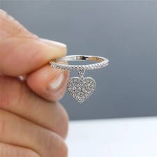 Zard band ring with dangle - with,