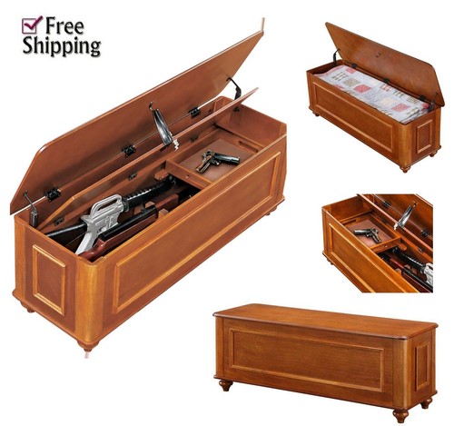 Gun concealment bench cabinet - bench,