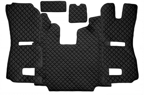 Black with blue eco leather - eco,