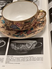 ANTIQUE MOORE BROS HAND PAINTED CUP &SAUCER 