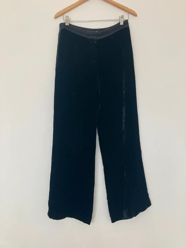 Jaeger black velvet wide - velvet, leg