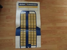 BCal British Caledonian 1-11 boarding pass seat assignment with all labels
