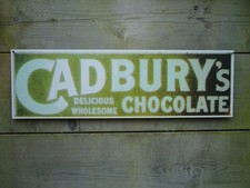 Large Metal Wall Sign Cadbury's Chocolate  - Retro Picture Plaque Nice Gift