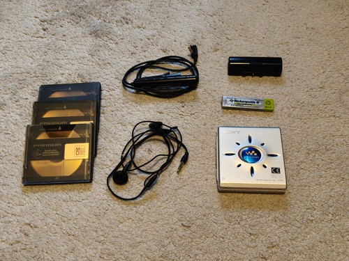Sony e500 portable minidisc - sony,