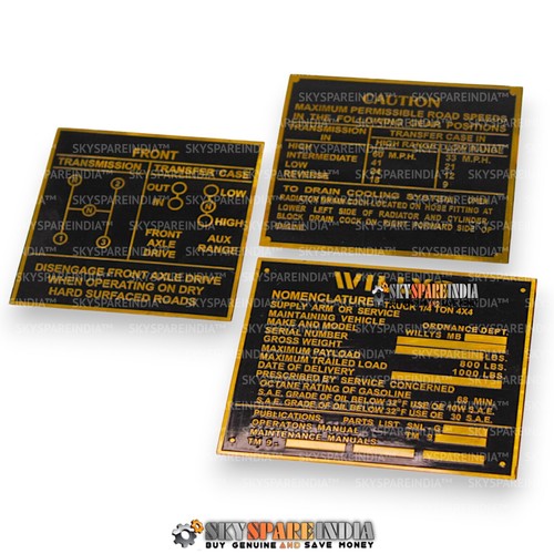 Brass data plate - brass, of