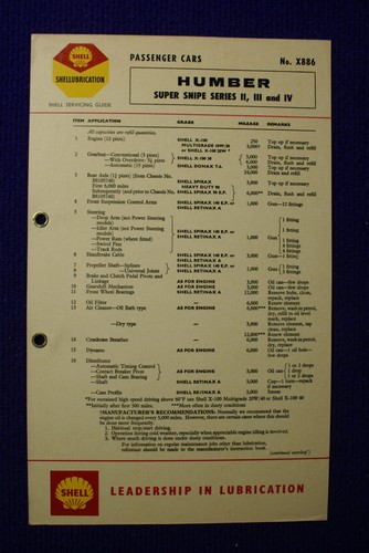 Humber super snipe series 3 - snipe, 2,3