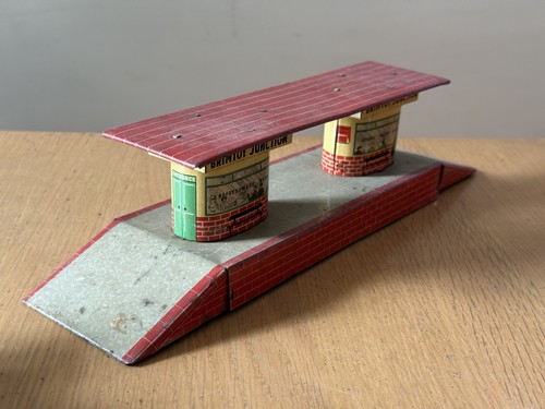 Vintage tinplate station for - tinplate, o
