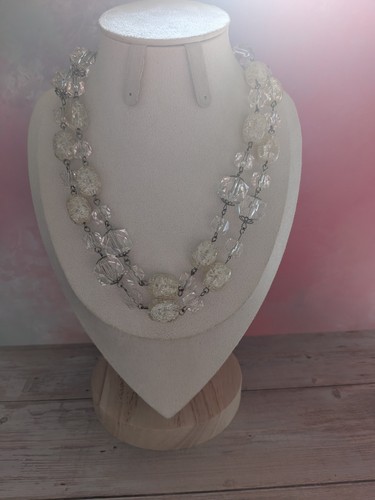 Vintage long clear crackle - long,