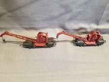 2 x TRIANG HORNBY R.127 BROWN  BREAKDOWN CRANES VERY GOOD UNBOXED