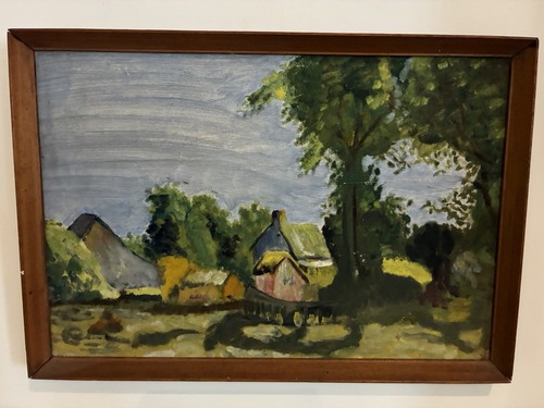 Original oil board - oil,