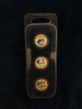 3x Official Ryder Cup Ball Markers Team USA & Europe Golf ball marker set NEW