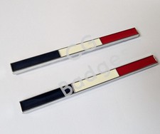 2 France Flag Chrome Strip