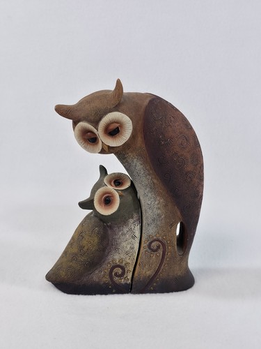 Decorative owl family - family, figurine