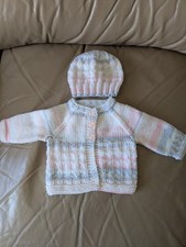 Hand Knitted baby cardigan and