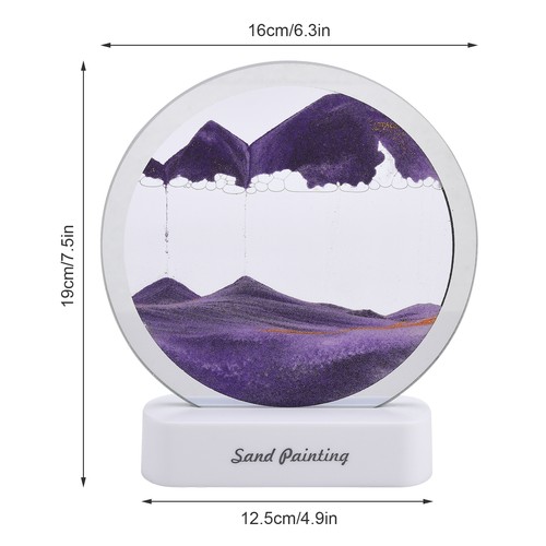 Blue sand art lamp mountain - blue,