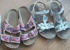 Clarks 1 uk Sandals M&S ? Junior  Sliders ? Pool Holidays shoes xmas present