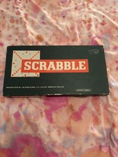 Scrabble Vintage Word Tile Board Game By Spears,  Complete