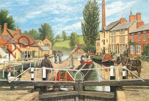 Postcard canal inland - canal,,