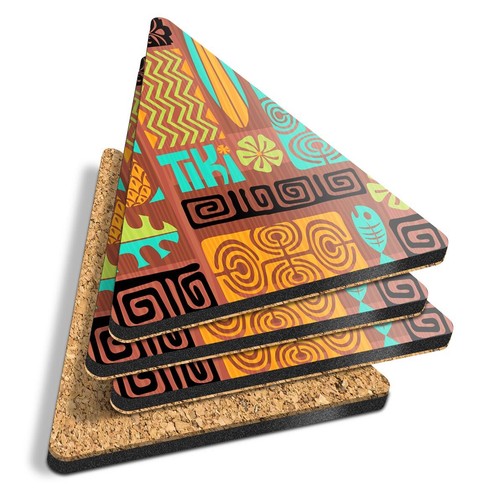 Triangle coasters tiki - triangle,