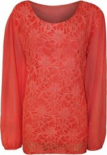 New Ladies Plus Size Chiffon