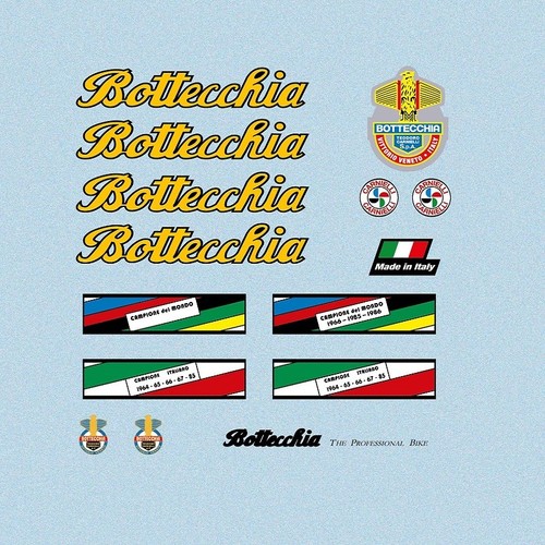 Bottecchia bicycle decals - bottecchia,