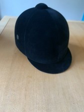 Horka Women's Equestrian Helmet in Black velvet,Size 7 / 57, Great condition.