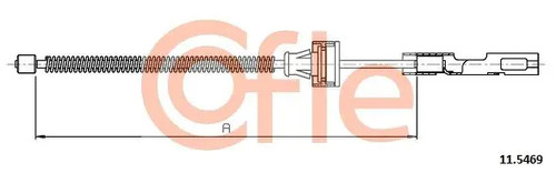 Handbrake cable 5469 - handbrake, 92.11.5469