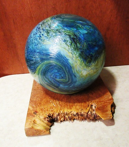 Large hand blown glass sea - blown,