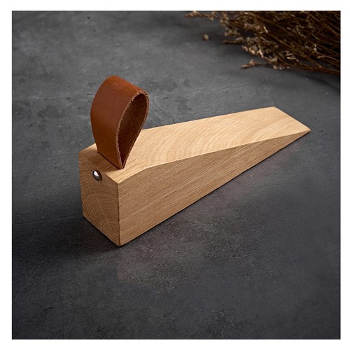 Large wooden door stopper - large,