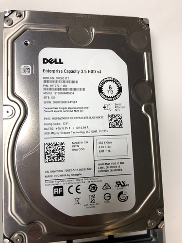 Dell 6tb 6gbps 3 5inch - 6tb,