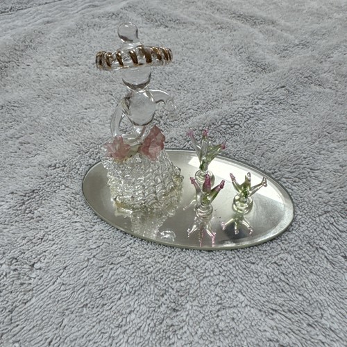 Spun glass figurine victorian - spun, figurine,