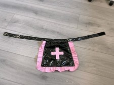 BNWOT Black & Bright Pink PVC
