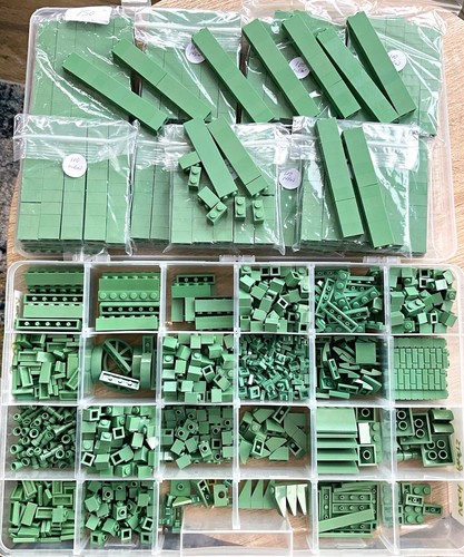 Lego sandy green mixed - lego., pieces
