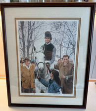 Desert Orchid The Winning Team framed signed limited edition Print By Paul Hart