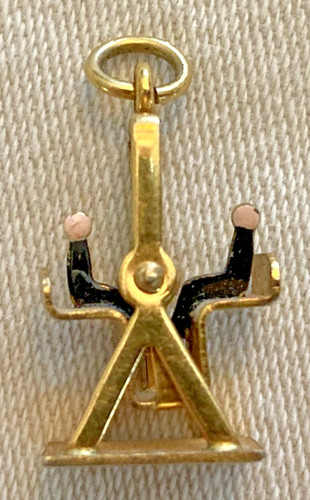 Gold filled see saw - gold,