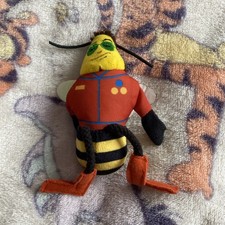 2007 McDonalds Dreamworks Bee Movie Buzz Pollen Jock Plush Cuddly Soft Toy