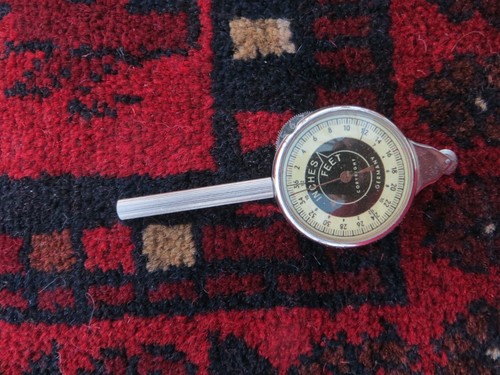 Vintage map measure - map,