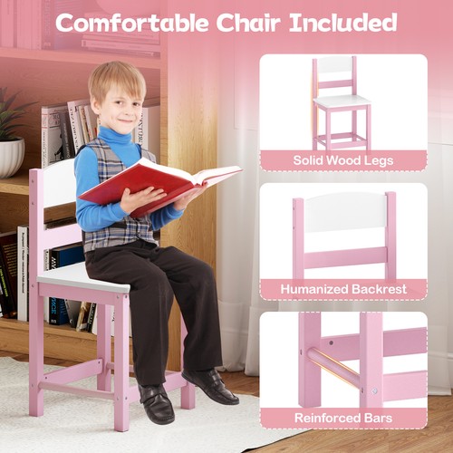 Kids study desk chair set - desk, &