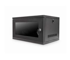 6U 300MM 19" Data Wall Cabinet - 6U Cabinet BLACK CAB-W6U-EL300