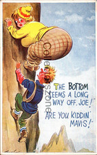 Seaside Humour Postcard Bamforth No 1978 Fat Lady Joke unposted