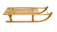 Davos - Vintage Sled - Snow Sleigh - Ash Wood